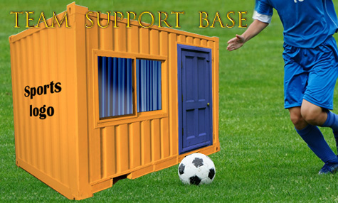 スポーツ応援・サポーター、コンテナユニット