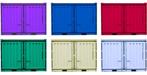 ISO12フィートコンテナ カラー表