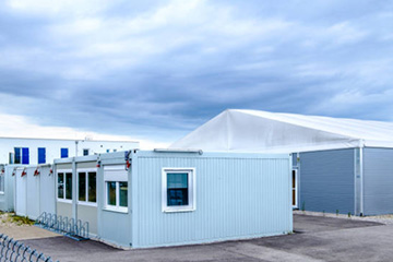 建築用コンテナによる仮設住宅
